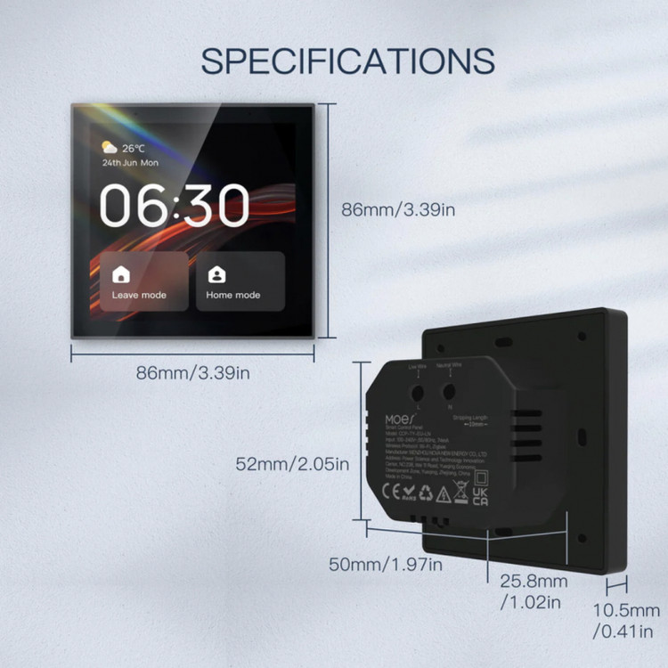 تاچ پنل مرکزی تویا