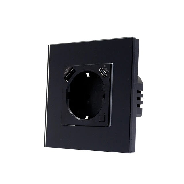 پریز توکار مشکی تویا