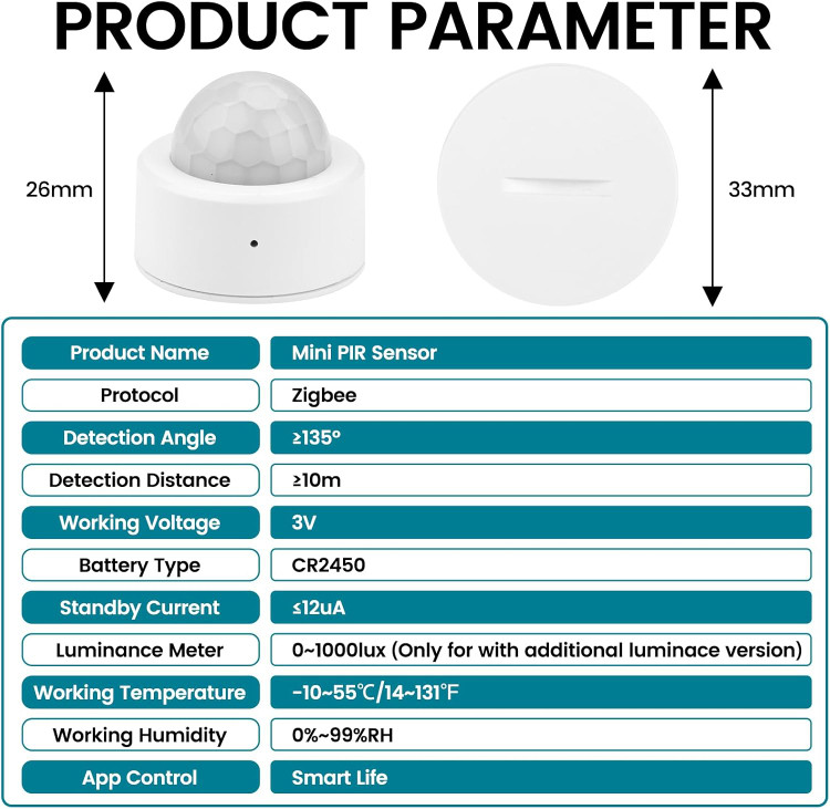 مشخصات سنسور حرکتی