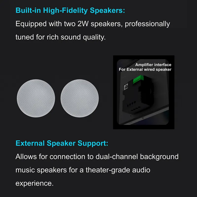 تاچ پنل با خروجی اسپیکر