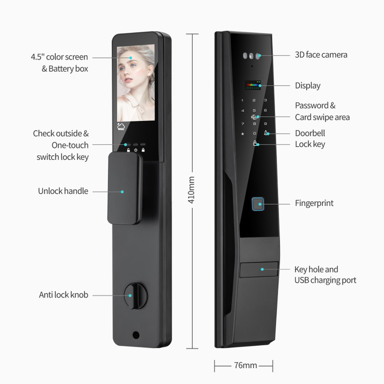 ابعاد دستگیره هوشمند